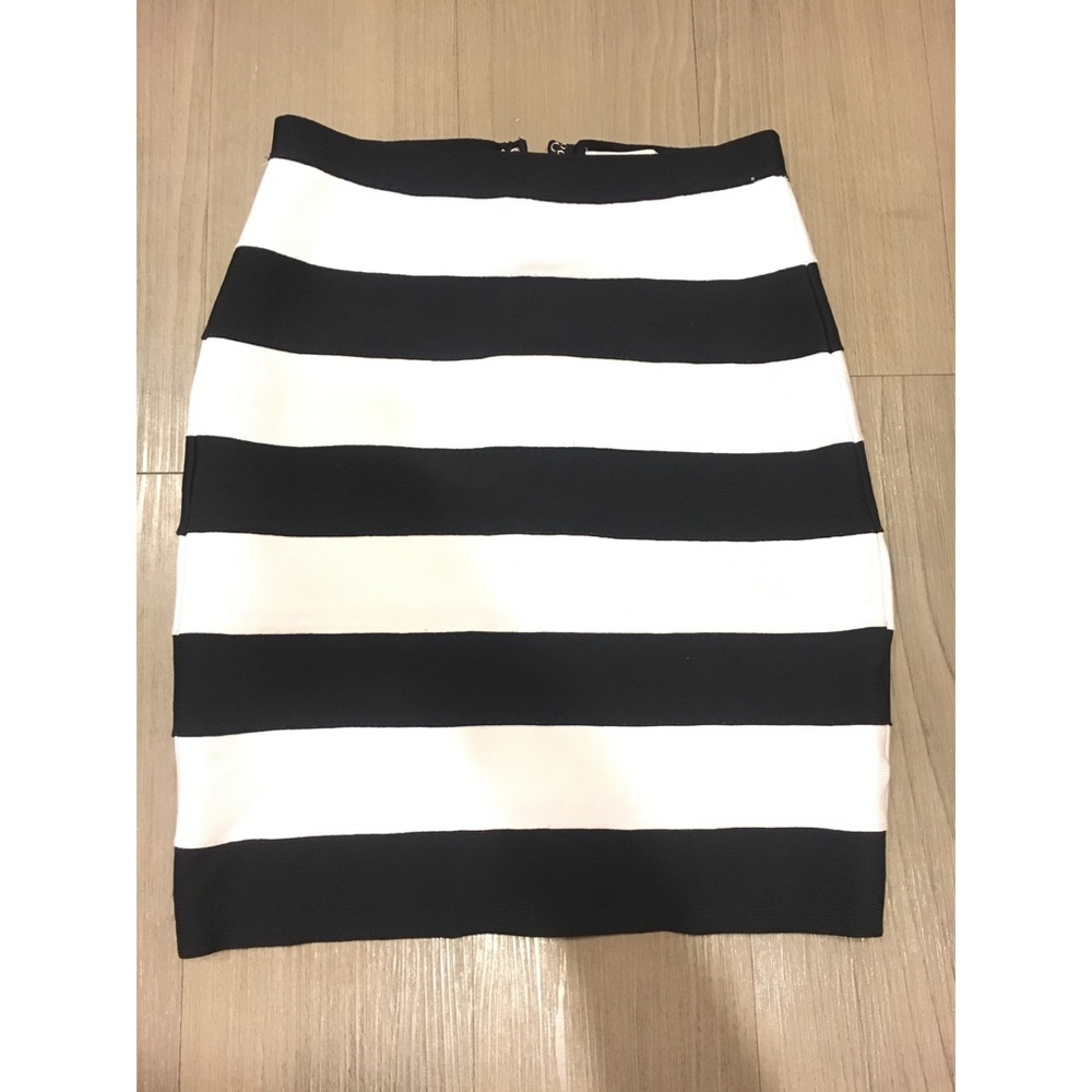 Michael Kors striped bandage skirt
